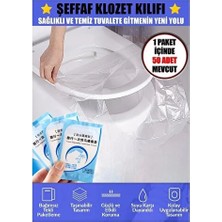 CATEKSSS Şeffaf Klozet Kapağı Kılıfı (25 Adet)