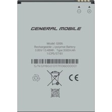 Genos General Mobile Gm8 Go A Kalite Batarya G006 - 3500 Mah GNS2612871