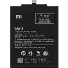 Genos Xiaomi Mi A1 A Kalite Batarya BN31 - 3080 Mah SKU145245