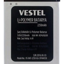 Genos Vestel Venüs E2 Plus Pil Batarya A Kalite SKU65264