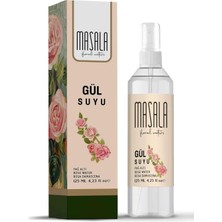 Masala Saf Gül Suyu 125 ML%100 Doğal Yağlı Hidrosol - Tonik Rose Floral Water Hydrosol Tonic