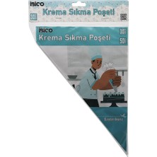 30CM Naylon Krema Sıkma Poşeti - 50 Adet Set