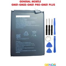 Genos General Mobile GM22 Uyumlu Pil Batarya (BL-A25CT) 5000MAH + Tamir Seti