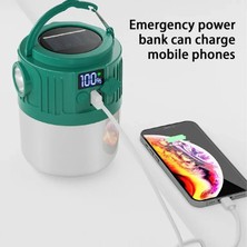 Güneş Enerjili LED Kamp Feneri - Taşınabilir USB Şarjlı