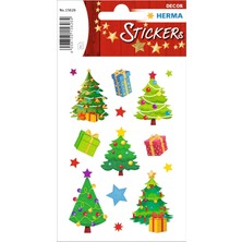 Herma 15626 Çıkartma Noel Ağacı Kağıt, Kendinden Yapışkanlı, Kalıcı, 2 Yaprak / 30 Çıkartma
