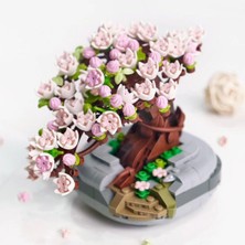 NW NessiWorld LZ1661 Loz Eternal Flowers Serisi - Pembe Sakura Kiraz Ağacı 426 Parça Yapım Seti