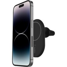 Belkin Boostcharge Kablosuz Şarj Manyetik Araç Telefonu Montaj Tutacağı, Magsafe Etkinleştirilmiş Ay