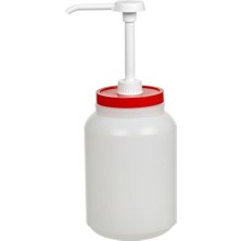 Bora Plastik Pompalı Ketçap ve Mayonez Şişesi 2 Litre BO2140 - Kırmızı Kapak