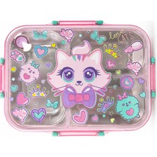 Dream Vest Papyonlu Kedi Çelik Beslenme Kabı Çok Renkli (K)