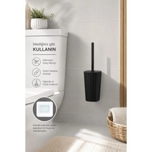 Okyanus Home Safir  Kendinden Yapışkanlı Wc Fırçalık Siyah