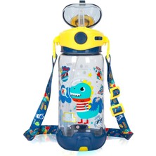 Dream Vest Dinozor Şeffaf Matara Çok Renkli (E)