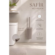 Okyanus Home Safir  Kendinden Yapışkanlı Wc Fırçalık Vizon