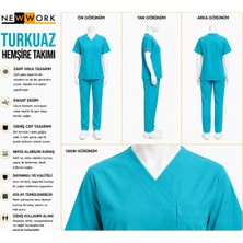 Newwork Zarf Yaka Yazlık Kısa Kol Hemşire Takım