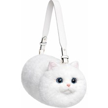 Dream Vest Kedi El Çantası Beyaz (K)