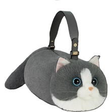 Dream Vest Kedi El Çantası Gri (K)
