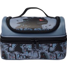 Smiggle Bright Eyes Çift Katlı Beslenme Çantası Gri 457459