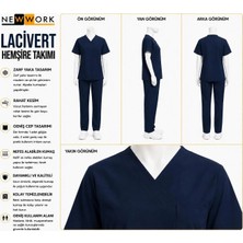 Newwork Zarf Yaka Yazlık Kısa Kol Hemşire Takım