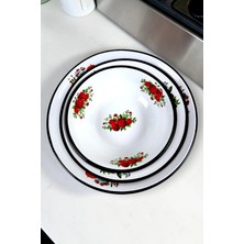 İnci Emaye 32 Cm-36 Cm-40 cm 3 Lü Emaye Leğen Çırpma ve Karıştırma Kabı, Hamur Leğeni,meyvelik, Çeyiz, Hediye,