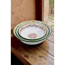 İnci Emaye 32 Cm-36 Cm-40 cm 3 Lü Emaye Leğen Çırpma ve Karıştırma Kabı, Hamur Leğeni,meyvelik, Çeyiz, Hediye,