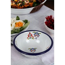 İnci Emaye 13 No Emaye Kase,  Tabak, Çeyiz, Çukur Tabak, Çorba Kase, Mama Tabağı 13 cm