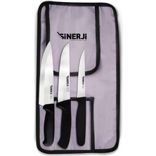 Sinerji Rulo Çantalı Bıçak Seti 3+1 Rulo Çantalı Bıçak Seti 3+1