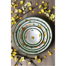 İnci Emaye 20CM-24CM-32 Cm-36 Cm-40 cm 5 Li Emaye Leğen Çırpma ve Karıştırma Kabı, Hamur Leğeni,meyvelik, Çeyiz