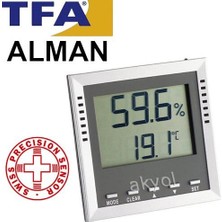 Tfa Klima Guard Alarmlı Dijital Nem Ölçer Termometre