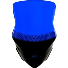 Gp Kompozit Yamaha Xmax 250 2011-2013 Uyumlu Baskılı Ön Cam Mavi 60 cm