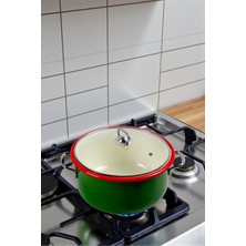 İnci Emaye 26 No 5l.emaye Tencere, Servis, Yemek Kamp, Piknik, Çeyiz