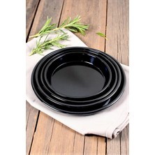 İnci Emaye 4 PARÇA30-34-38-42 No Emaye Fırın Tepsi Yuvarlak Tepsi ~30 Cm~34 Cm~38 CM~41CM
