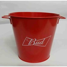 Saturno78 Bud King Metal Saplı Buz Içecek Kovası