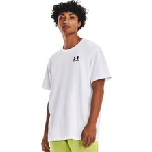 Under Armour Logo Emb Heavyweight Erkek Beyaz Antrenman T-Shirt 1373997-100