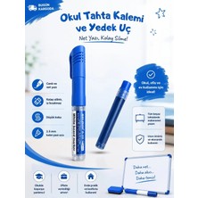 Okul Beyaz Tahta Kalemi, Mavi Renk Boardmarker Yedek Uçlu