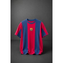 Barça Nakışlı Premıum Oversıze Model  T-Shırt