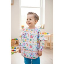 Erca Home Tekstil Ürünleri Anaokulu Aktivite Önlüğü 3-5 Yaş Su Geçirmez Uzun Kollu Boya Önlüğü Leke Tutmaz Cepli Kreş ve Resim Etkinlik Önlüğü 3y,4y,5y,6y,7y,8y Uni