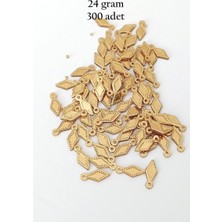 Neonova Oya Abiye Bileklik Kolye Pleksi Metalik Plastik Pul Altın Renk 24 Gram 300 Adet - BNC550