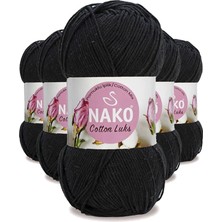 Neonova 5 Adet Cotton Lüks Yelek Tunik Kazak Bluz Hırka Ipi Yünü Siyah 97568