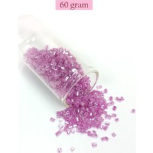 Neonova Kesme Cam Boncuk 2mm - 60 Gram - Şeffaf Eflatun - BNC359