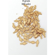 Neonova Oya Abiye Bileklik Kolye Pleksi Metalik Plastik Pul Altın Renk 8 Gram 100 Adet - BNC490