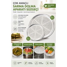 Güzelyüz Avm 2 Adet Sarma Dolma Süzgeci Paslanmaz Pişirme Altlığı Yanmaz Yapışmaz Tencere Tabanı Yemek Süzgeci