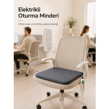 Beylini OMAK220V Elektrikli Minder Isıtıcı Termostatlı Kumandalı Ofis Büro Bahçe Ev Koltuk Sandalye El Ayak Isıtma Minderi 5 Kademeli 30X45 cm