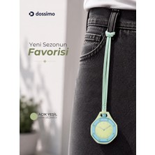 Dossimo Boyol Pop Çanta Charm Saat Askılı Analog Saat Sekizgen Tasarım Unisex Çanta Aksesuarı