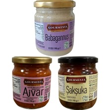 Çınar Food 3'lü 210 cc Set (1 Adet Babagannuş, 1 Adet Ajvar, 1 Adet Şakşuka)