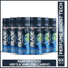 Blade Marine Fresh Erkek Alüminyumsuz Deodorant 6x150 Ml Hızlı Kurur, Leke Bırakmaz