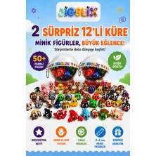 Jigglix 2 Sürpriz Küre Seti - Toplam 24 Minik Figürlü Doğa Dostu Pla Oyuncak Seti