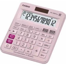 Casio MJ-120D Plus Pembe Işlem Kontrollü 12 Hane Masa Üstü Hesap Makinesi
