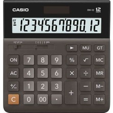 Casio Dh-12-Bk-W-Dh(Cn) 12 Hane Masaüstü Hesap Makinesi