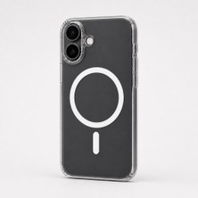 Mi7a Kristal Sararmaz Şeffaf Manyetik Halkalı iPhone 17 Uyumlu Telefon Kılıfı