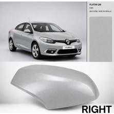 Zetoto Fluence Ayna Kapağı Sağ D69 Platin Gri Gris Platine / Mercury Metallic