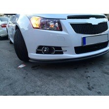 Oto h.i.t. Chevrolet Cruze Uyumlu Ön Lip Tampon Eki Body Kit Yumuşak Mat Siyah Kırılmaz